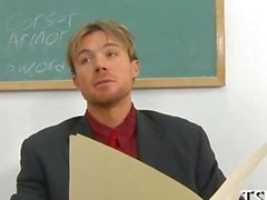 Hot blonde Schoolgirl fucked by her heartthrob teacher