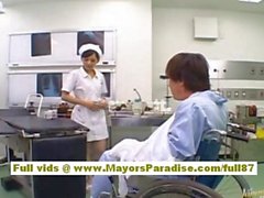Rio Hot Asian nurse gets naked and playing