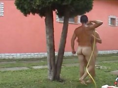 Teens enjoy a hot sexparty on the backyard
