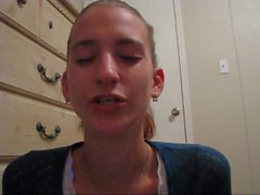 Teen sets up her webcam for humiliation talk