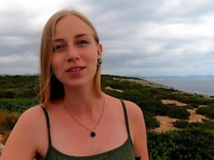 german petite teen at outdoor anal creampie