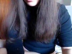 Brunette Solo Webcam Masturbation