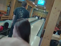 HUNT4K. Cuckold allows guy please his cute GF right in bowling club