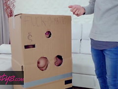 Sandra Wellness - Makeshift Cardboard Gloryhole - Twistys