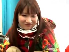 Hairy Asian teen Suzuka Ishikawa squirting