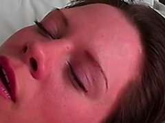 Stunning brunette masturbating with her vibrators