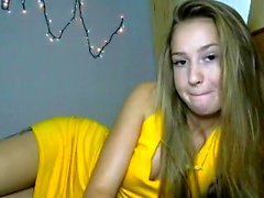 Sexy Skinny Teen Doing A Striptease On Webcam