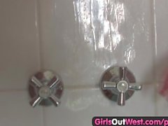 Girls Out West - Aussie lesbians take a shower