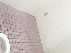 Kinky asian urinating in toilet cam