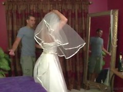 Stepmother Jodi West Fucks son in her wedding dress