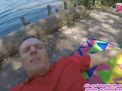 german skinny redhead petite teen outdoor pov facial sextape