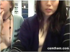 Kinky Teen Lesbians Flashing At The Library