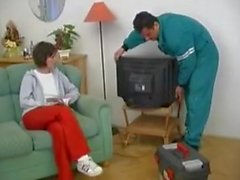 red head screws the tv guy