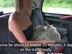 Love Creampie Big tits MILF gets slammed as punishment for pissing in taxi