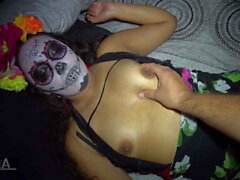 Halloween party ends up hardcore for this teen latina (New! 15 Jan 2021) - Sunporno