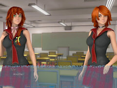 Visual novel, redhead