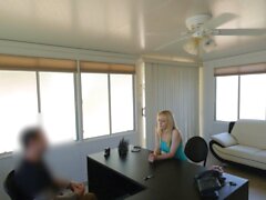 LOAN4K. Blonde likes lenders idea to approve credit