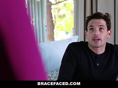 BraceFaced - Cute Teen With Braces Gets Facefucked