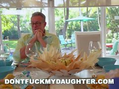 DON'T FUCK MY DAUGHTER - Lucie Kline Takes Anal On Thanksgiving