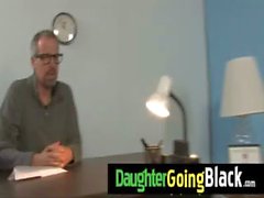 Watch how my daughter is fucked by a black dude 1