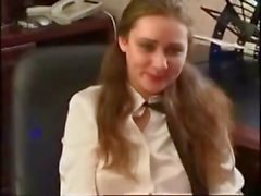 Russian Secretary fucked in Office