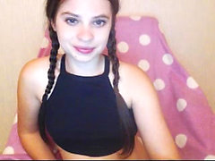 Teen Sarah anal masturbate on webcam