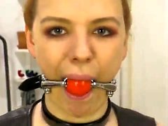 BDSM XXX Master fingers teen redhead slave girls hole