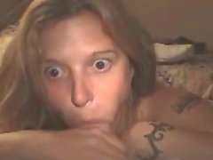 Wide Eyed Crack Whore Sucking Cock Point Of View