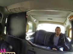 FemaleFakeTaxi Sexy driver gets some student cock