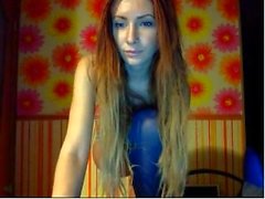 Cute ukrainian redhead teasing and flashing