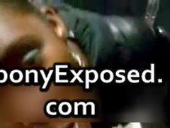 Amateur ebony girlfriend gives