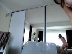 Amateur Nerd Webcam Striptease Unseen Video