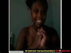 Black Girl Having Fun On Cam