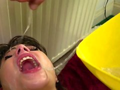 Analized fetish teen gets wam throating