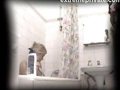 Voyeur movie of my showering Sister