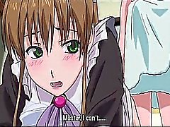 Hentai teen maid eating cock and getting dripping cunt toyed