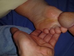 cum on young gf feet