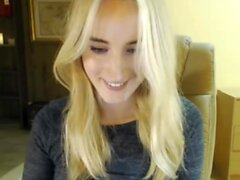 Blonde Teen Solo Masturbating On Webcam