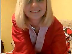 19yo blonde college teen masturbates on webcam