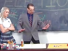Teacher Breaks Up Girly Fight & Fucks Them Both