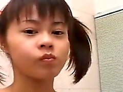 Cute Japanese Teen Playing With A Cock