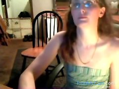 Webcam geek teen bottle & fisting