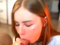 Anime Girl Gets a Facial and Mouth Cumshot