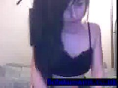 Young cutie gets naked on cam