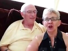 Grandma fucks grandpa and young man