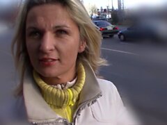 German girl from Street make first time Sex casting