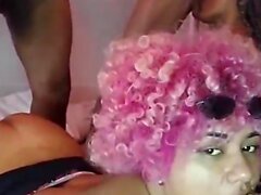 Hardcore groupsex with two slutty Brazilian favela teens liv