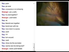 Different clips from Omegle with shots of different babes