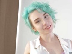 Green Haired Teen Gets Anal - Sunporno Uncensored