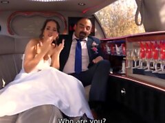 VIP4K. Random passerby scores luxurious bride